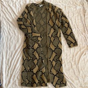 She + Sky Printed Duster Cardigan - OS